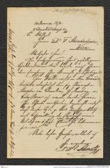 Nachlass Franz Steindachner, Brief von J. D. E. Schmeltz (junior) an Franz Steindachner (31.01.1874), Inv.Nr. 456.03, Seite 1
